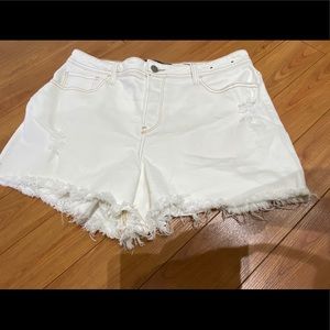 Hollister white shorts